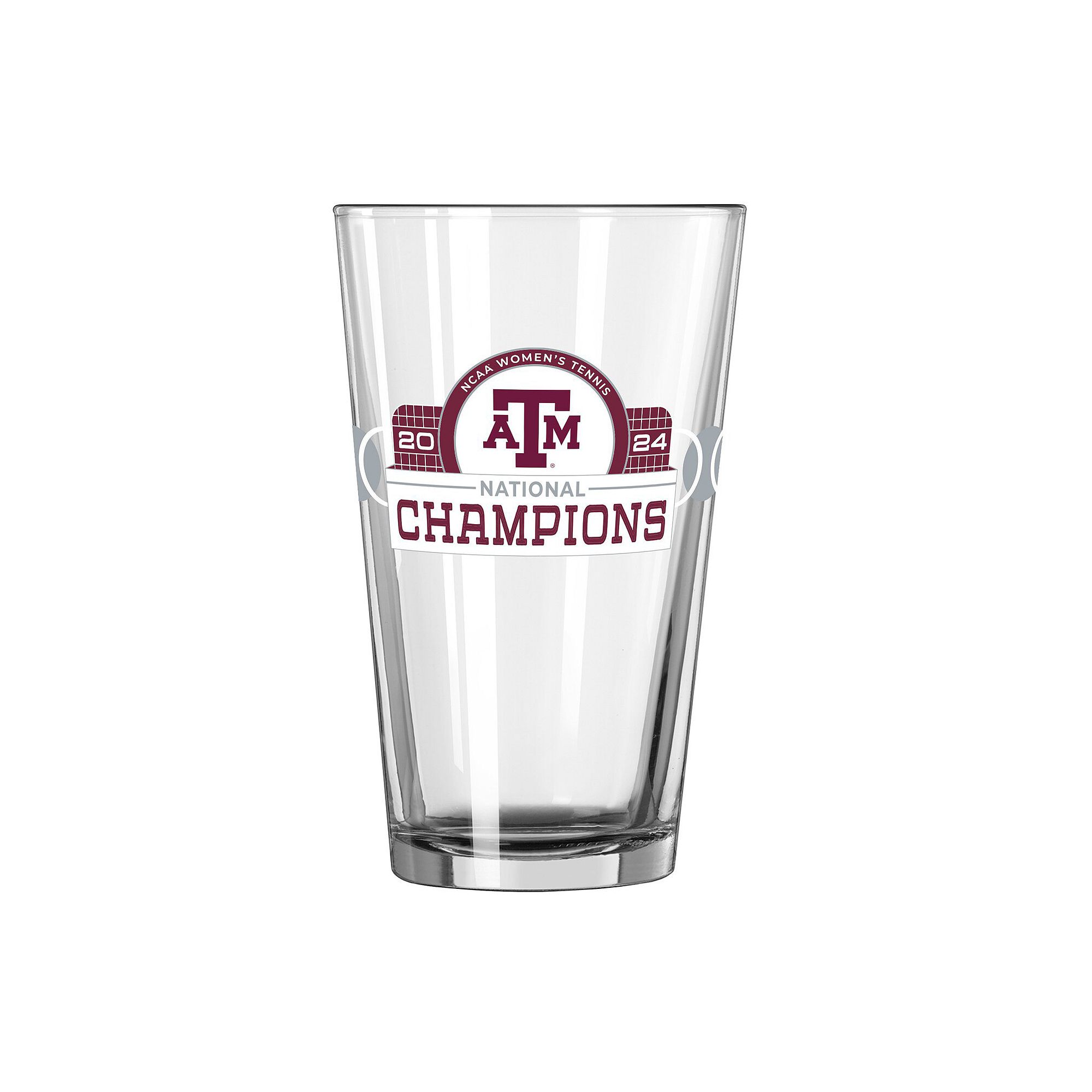 Texas A&M Aggies 2024 NCAA Womens Tennis National Champions 16oz. Pint Gla
