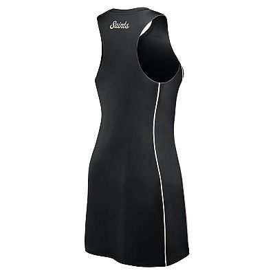new orleans saints jersey dress Women's White "Draft Me" Lace-Up Jersey Dress Step up your style for the  next New Orleans Saints game with this Draft Me Lace-Up Jersey Dress.  Featuring the Saints name and colors. This