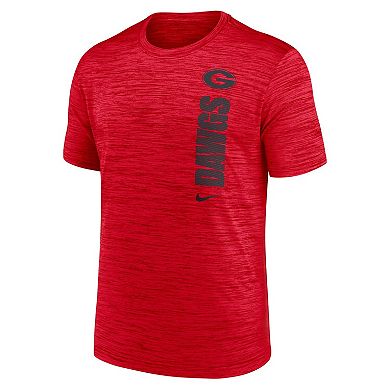 Men's Nike Red Georgia Bulldogs 2024 Sideline Velocity Performance T-Shirt