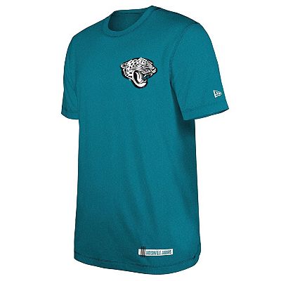 Men s New Era Teal Jacksonville Jaguars 2024 NFL Training Camp T Shirt