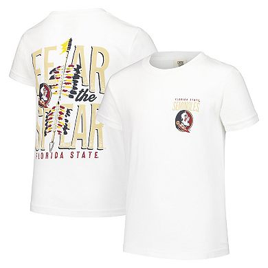 Youth White Florida State Seminoles Hyperlocal Comfort Colors T-Shirt