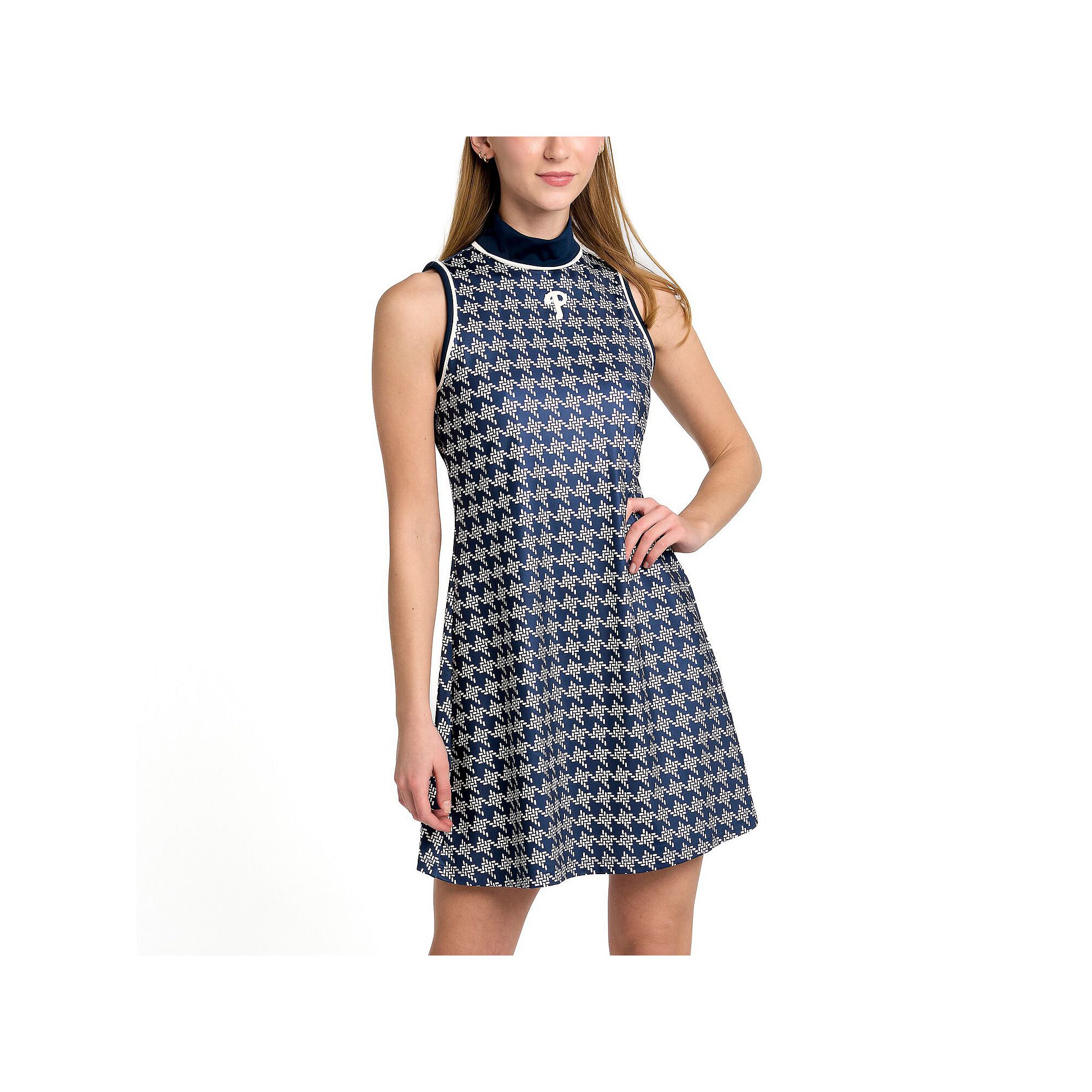 Womens Lusso Navy Philadelphia Phillies Cameron Dress, Size: XL, Blue