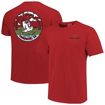 Unisex Cardinal Louisiana Ragin' Cajuns Scenic Comfort Colors T-Shirt
