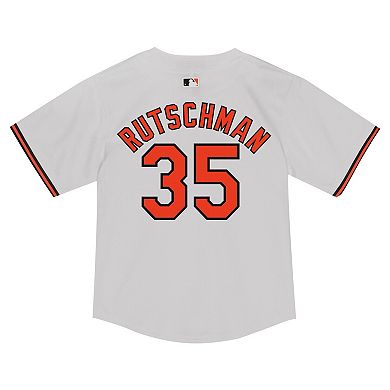 Infant Nike Adley Rutschman White Baltimore Orioles Game Jersey