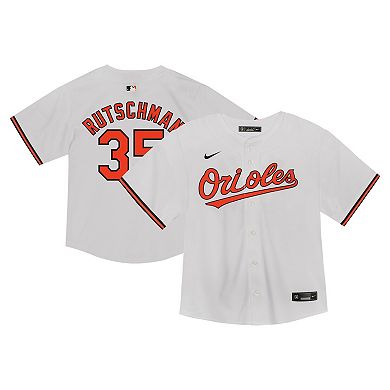 Infant Nike Adley Rutschman White Baltimore Orioles Game Jersey