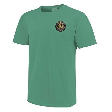 Unisex Green Notre Dame Fighting Irish Hyper Local Celtic Knot Bagpipes T-Shirt