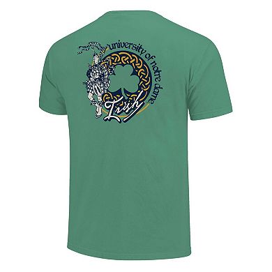 Unisex Green Notre Dame Fighting Irish Hyper Local Celtic Knot Bagpipes T-Shirt