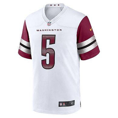 Men's Nike Jayden Daniels White Washington Commanders 2024 NFL Draft First Round Pick Player Game Jersey