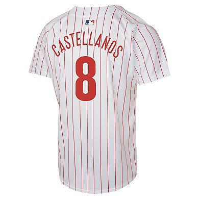 Youth Nike Nick Castellanos White Philadelphia Phillies Home Game Player Jersey