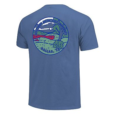 Unisex Royal SMU Mustangs Scenic Comfort Colors T-Shirt