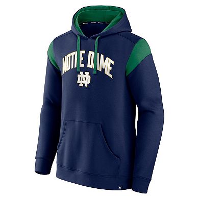 Men's Fanatics Navy Notre Dame Fighting Irish Game Over Pullover Hoodie