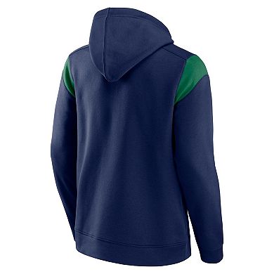 Men's Fanatics Navy Notre Dame Fighting Irish Game Over Pullover Hoodie