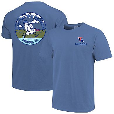 Unisex Royal Louisiana Tech Bulldogs Scenic Comfort Colors T-Shirt