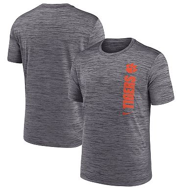 Men's Nike Gray Clemson Tigers 2024 Sideline Velocity Performance T-Shirt