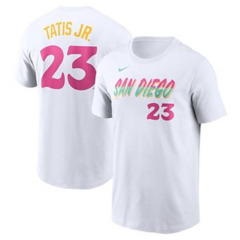 Men's Nike Fernando Tatis Jr.Â White San Diego Padres City Connect Fuse Name & Number T-Shirt