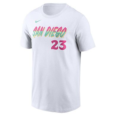 Men's Nike Fernando Tatis Jr.Â White San Diego Padres City Connect Fuse Name & Number T-Shirt