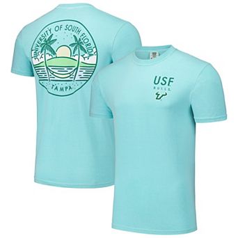 Unisex Teal South Florida Bulls Scenic Comfort Colors T-Shirt
