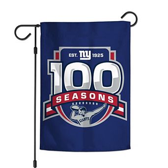 "WinCraft New York Giants 100th Season 12"" x 18"" Two-Sided Garden Flag"