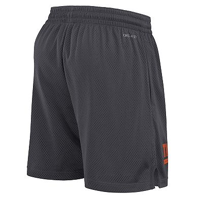 Men's Nike Anthracite Clemson Tigers 2024 Sideline Mesh Shorts