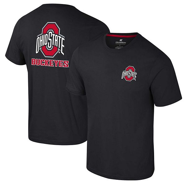 Men's Colosseum Black Ohio State Buckeyes Logo Lockup 2-Hit Active ...