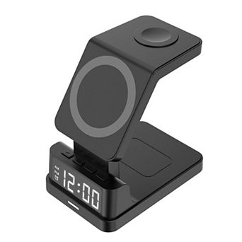 4 in 1 Magnetic Wireless Charger With Alarm Clock