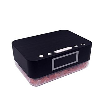 Ztech Alarm Clock Wireless Charger With Himalayan Salt Base, 3 Level Led Lamp