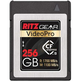 Ritz Gear Videopro Sd Card 256gb, Cfexpress Type B Memory Card (1700/1100 R/w)