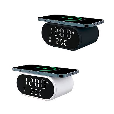 Portable Wireless Charging Stations With Clock Display