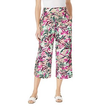 Woman Within Plus Size Petite Linen Capri