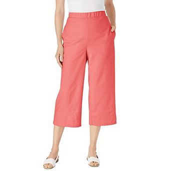 Woman Within Plus Size Petite Linen Capri