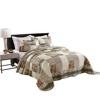 Marcielo 3 pc Quilted Bedspread Quilt Set Lightweight Bedspread