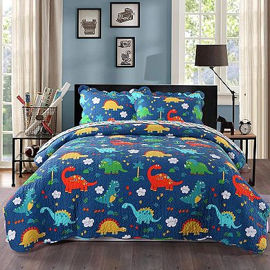 Marcielo 100% Cotton Kids Quilt Bedspread Set For Teens Girls Bedding
