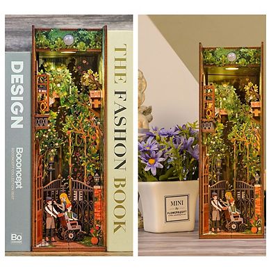 Diy 3d Book Nook Kit Secret Garden 80pcs