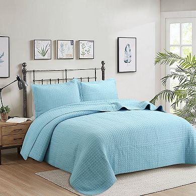 Marcielo 3 Pcs 100% Cotton Quilt Bedspread Set Bed Coverlets