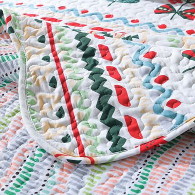 Marcielo 100% Cotton Kids Quilt Bedspread Set For Teens Girls Bedding
