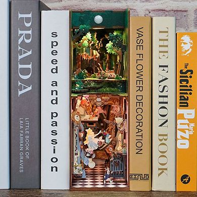 Diy 3d Book Nook Kit Alice's Adventure 184pcs