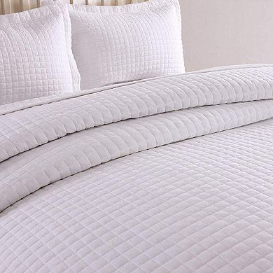 Marcielo 3 Pcs 100% Cotton Quilt Bedspread Set Bed Coverlets