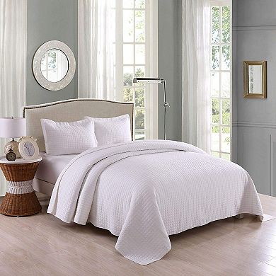 Marcielo 3 Pcs 100% Cotton Quilt Bedspread Set Bed Coverlets