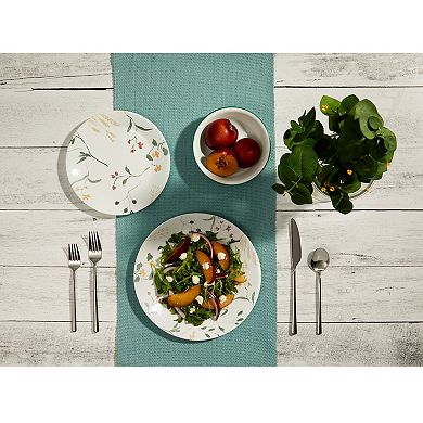 Corelle Vitrelle Signature Wildflower Scatter 12-Piece Dinnerware Set