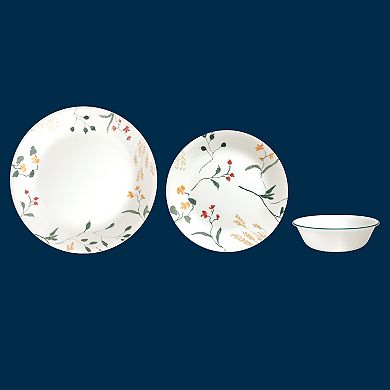 Corelle Vitrelle Signature Wildflower Scatter 12-Piece Dinnerware Set