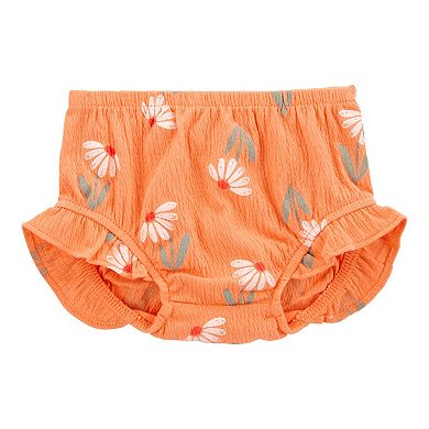 Baby Girl Carter's 3-Piece Floral Top, Bodysuit & Little Shorts Set