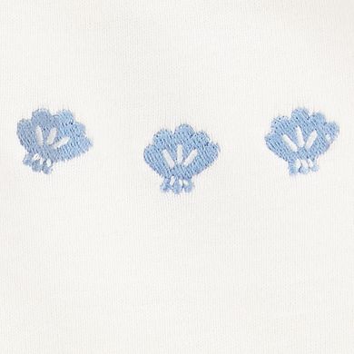 Baby Girl Carter's 3-Piece Shell Print Top, Bodysuit & Little Shorts Set