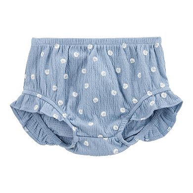 Baby Girl Carter's 3-Piece Shell Print Top, Bodysuit & Little Shorts Set