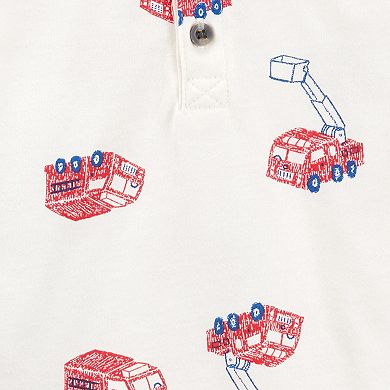 Baby Boy Carter's 2-pc. Firetruck Bodysuit & Pants Set