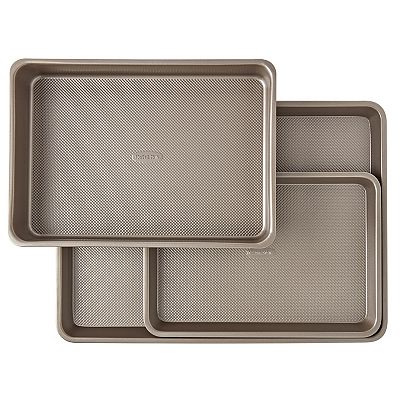 Bakersville Textured Carbon Steel 3-Piece Bakeware Set
