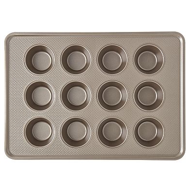 Bakersville Textured Carbon Steel 12-Cup Muffin Pan