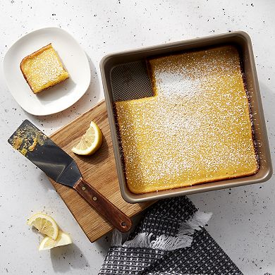 Bakersville Textured Carbon Steel Square Cake Pan