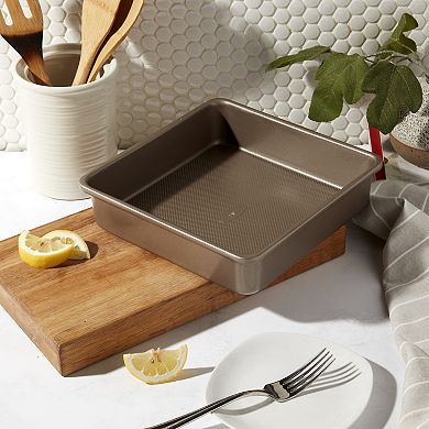 Bakersville Textured Carbon Steel Square Cake Pan