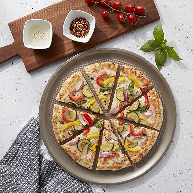 Bakersville Textured Carbon Steel Pizza Pan
