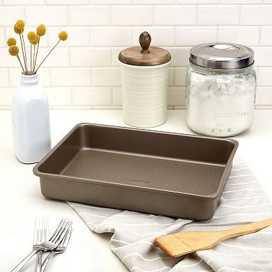 Bakersville Textured Carbon Steel Rectangular Cake Pan